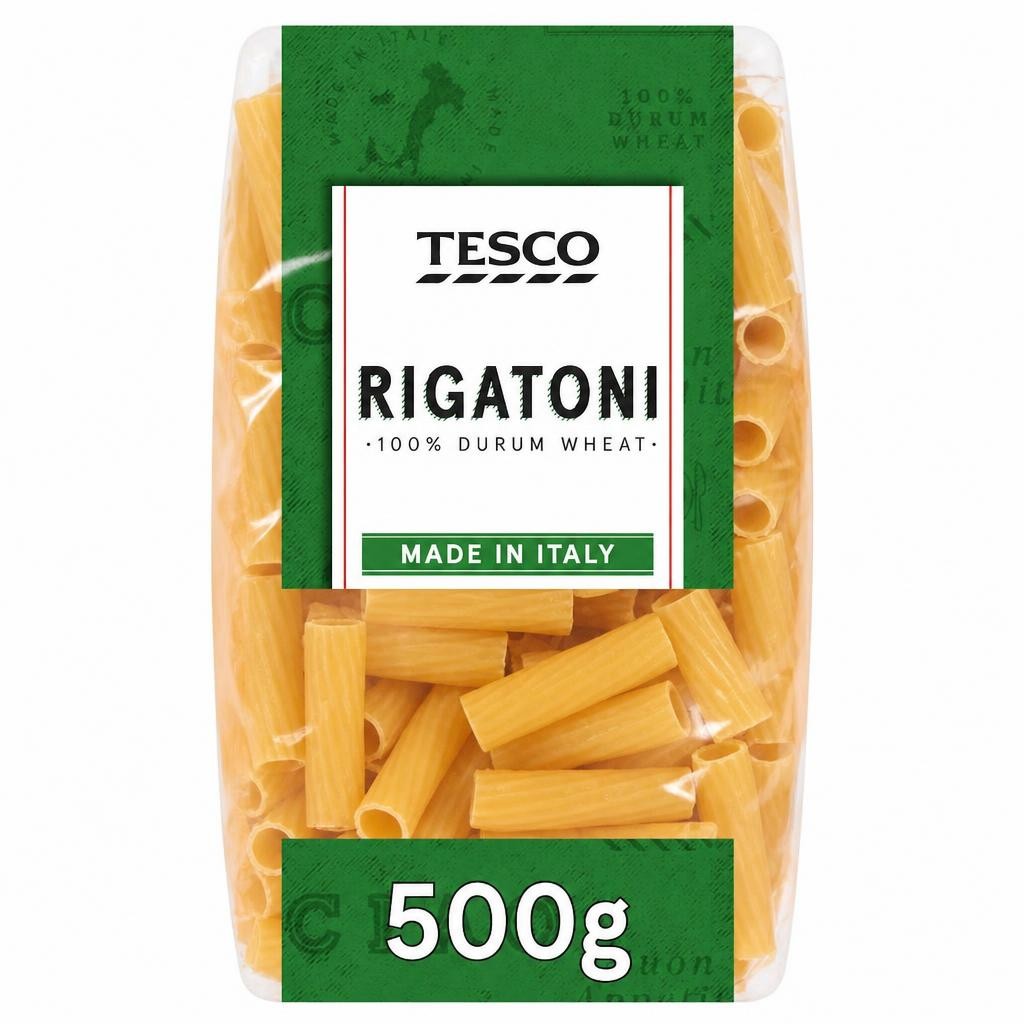 Tesco Rigatoni Pasta 500G