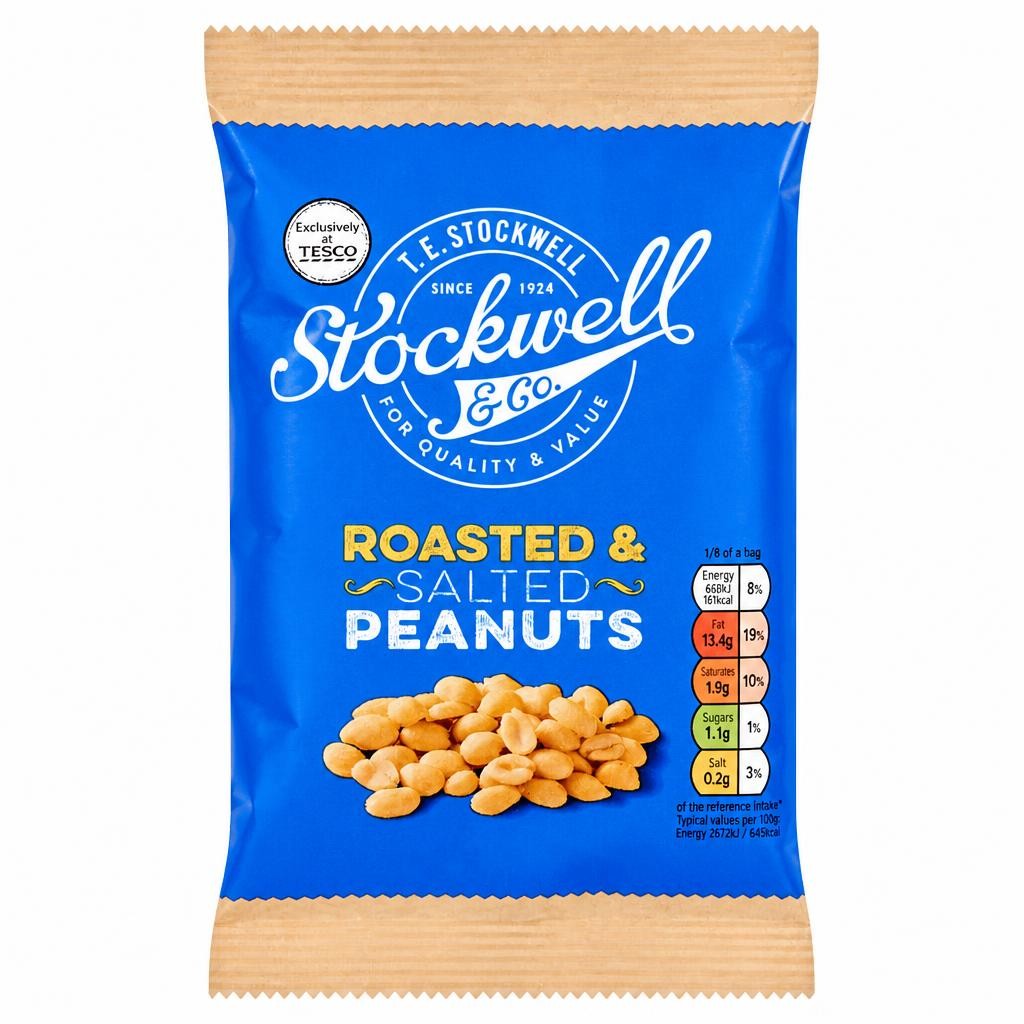 Stockwell & Co Roasted & Salted Peanuts 200G