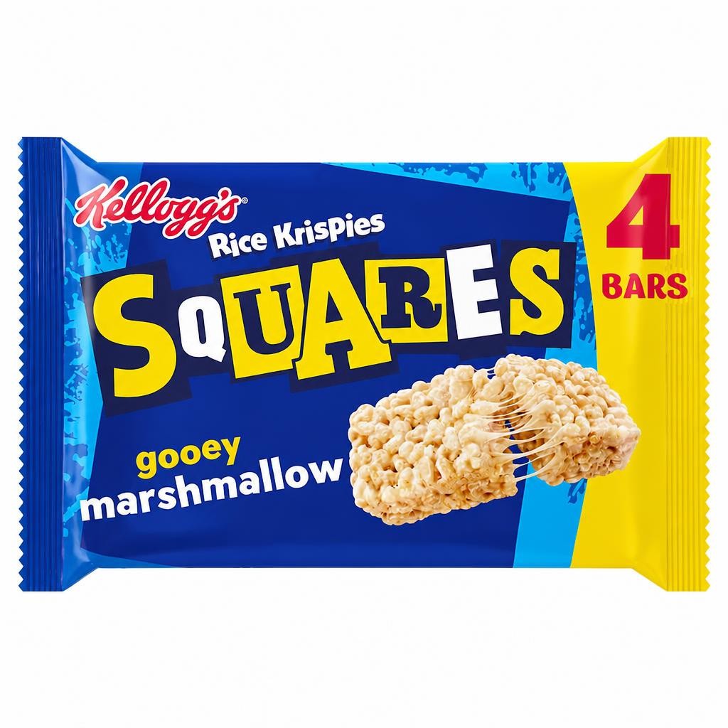 Kellogg's Rice Krispies Squares Marshmallow Snack Bars 4x28g