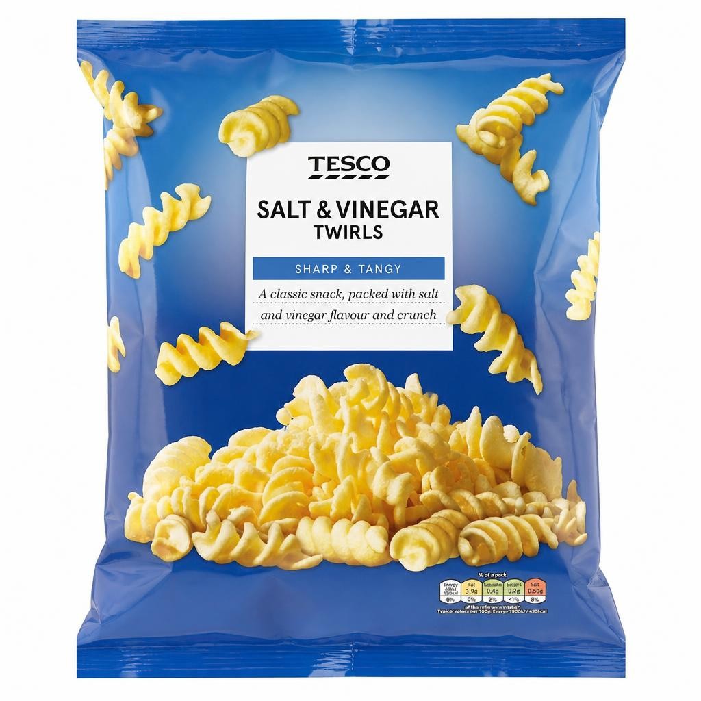 Tesco Salt & Vinegar Twirls 125g
