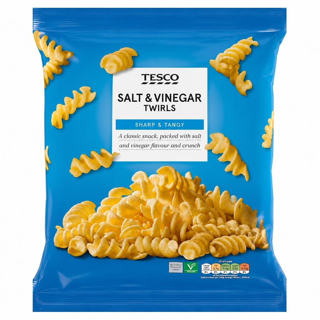 Tesco Salt & Vinegar Twirls 125g
