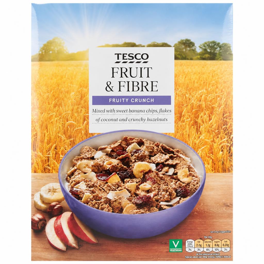 Tesco Fruit & Fibre Cereal 750G