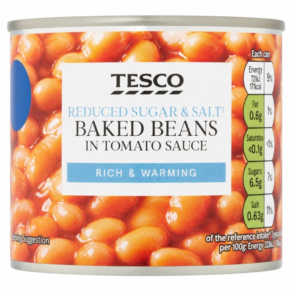 Tesco Reduced Sugar & Salt Baked Beans 220G