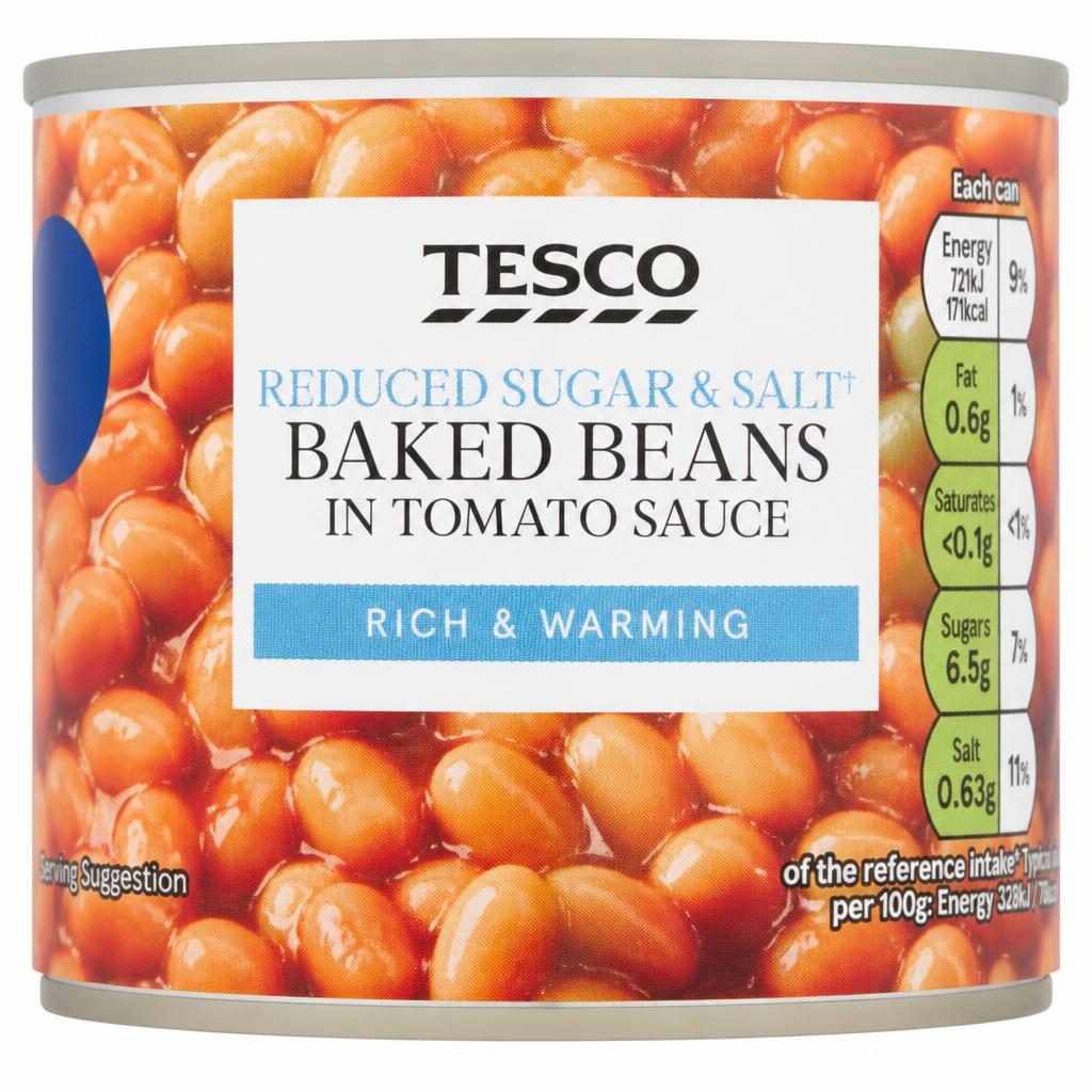 Tesco Reduced Sugar & Salt Baked Beans 220G