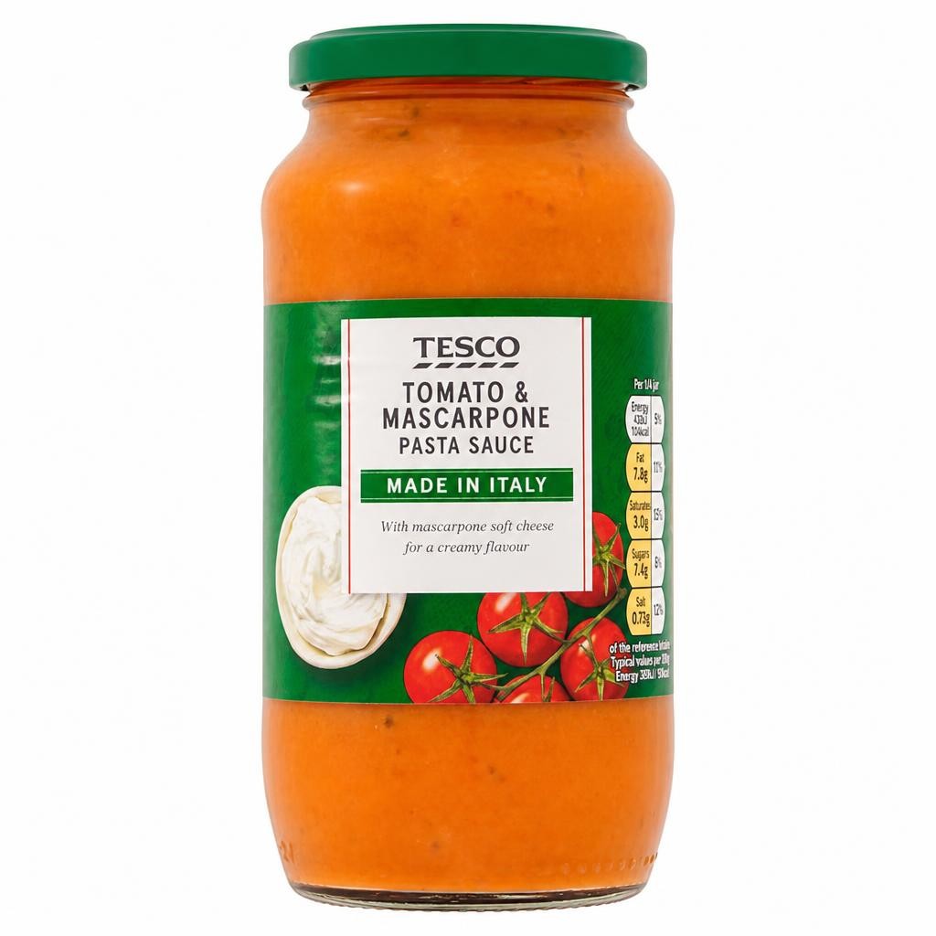 Tesco Tomato Mascarpone Pasta Sauce 500G