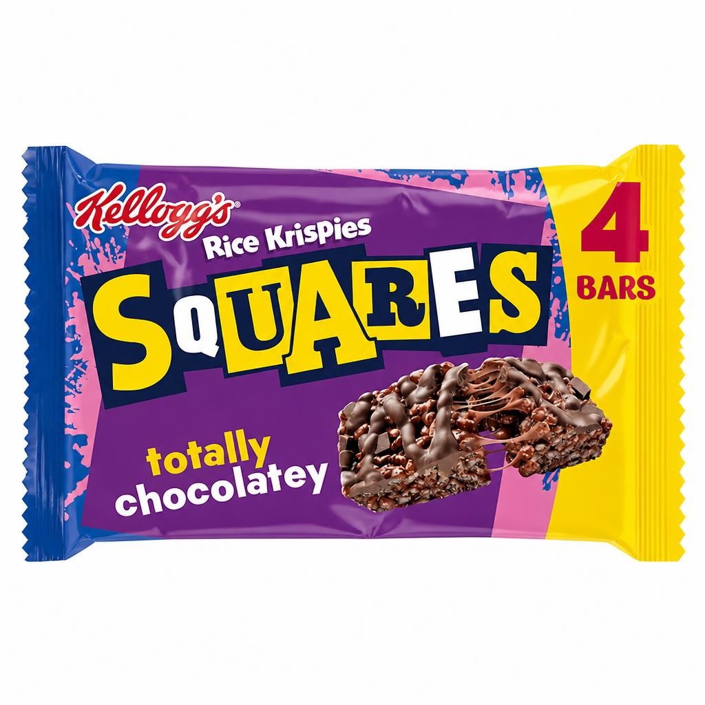 Kellogg's Rice Krispies Squares Chocolate Snack Bars 4x36g