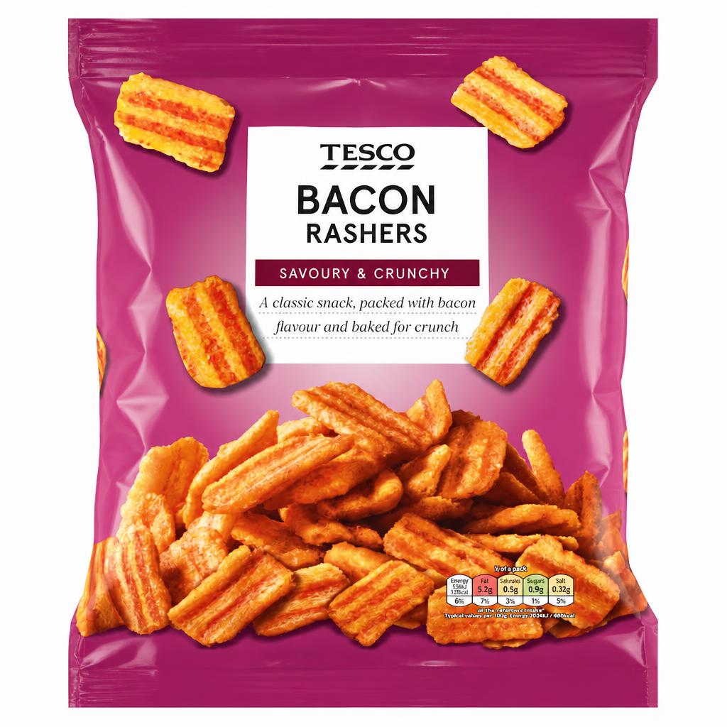 Tesco Bacon Rashers Snacks 150G