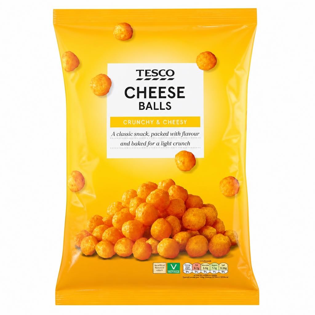 Tesco Cheese Balls Snacks 150G
