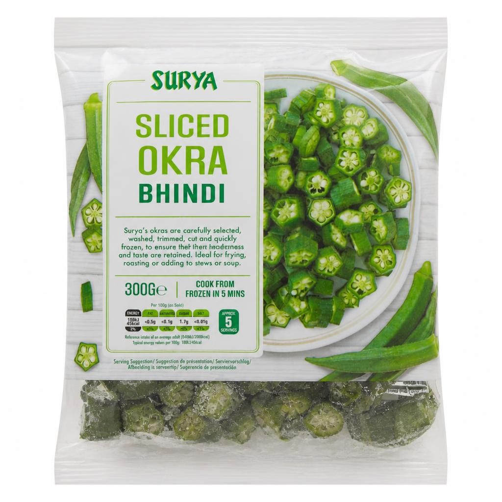 Surya Cut Okra 300g