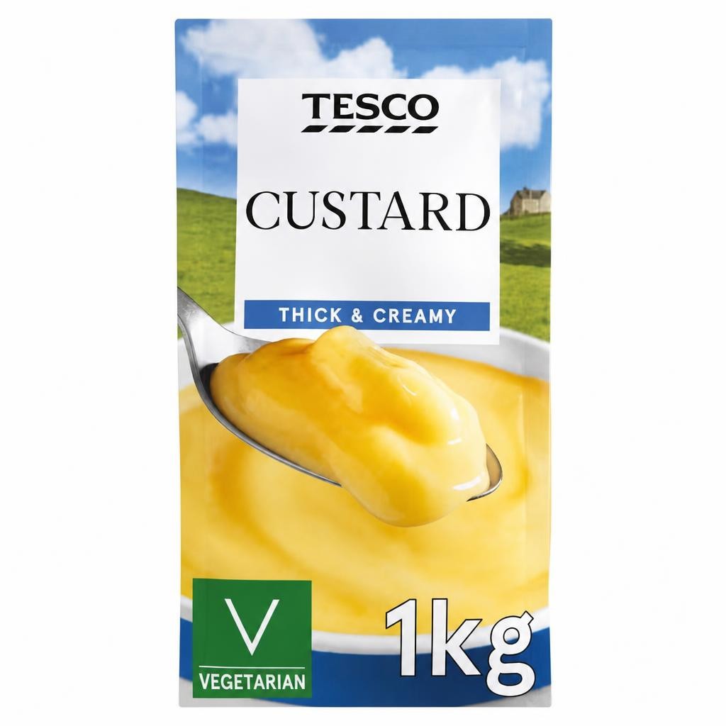 Tesco Ready To Serve Custard 1Kg