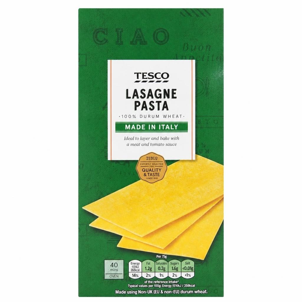 Tesco Lasagne Pasta 500G