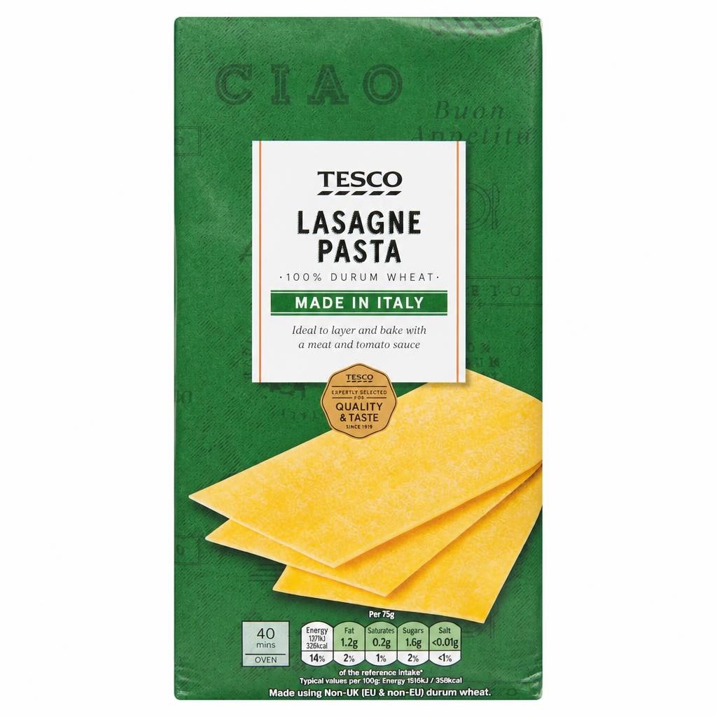 Tesco Lasagne Pasta 500G
