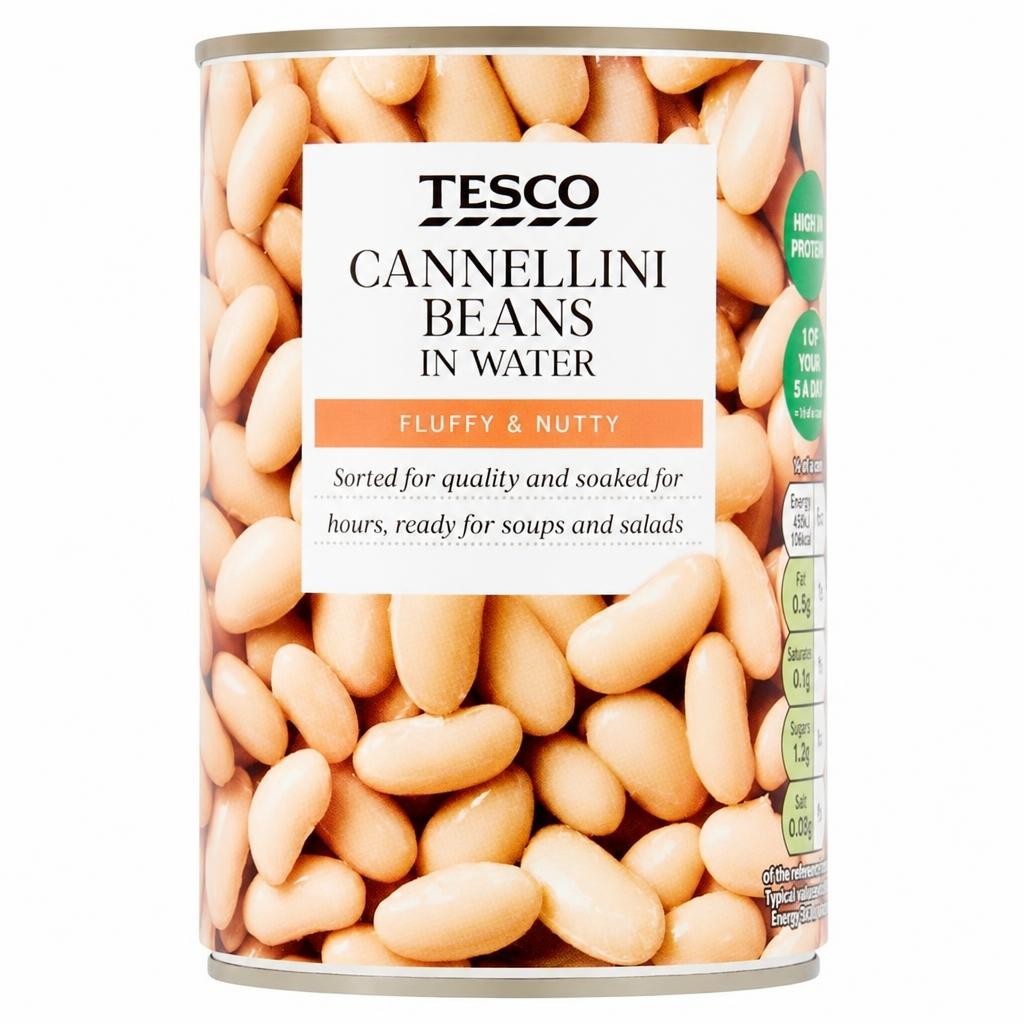 Tesco Cannellini Beans Water 400G