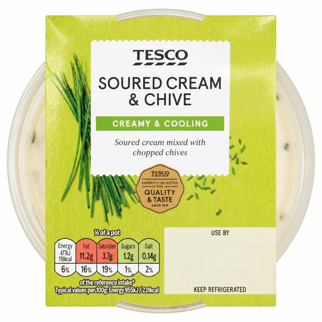 Tesco Sour Cream & Chive Dip 200G