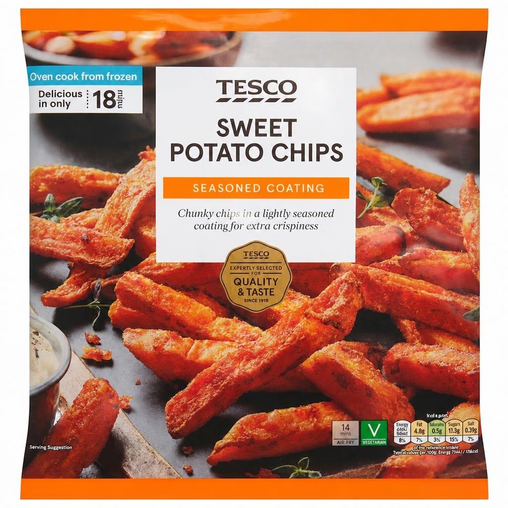 Tesco Sweet Potato Oven Chips 500G
