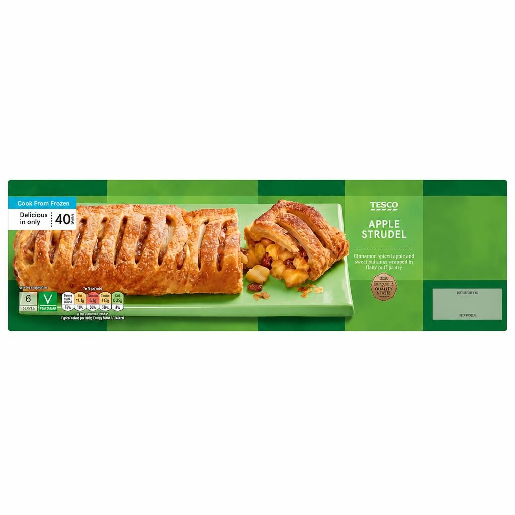 Tesco Apple Strudel 600G