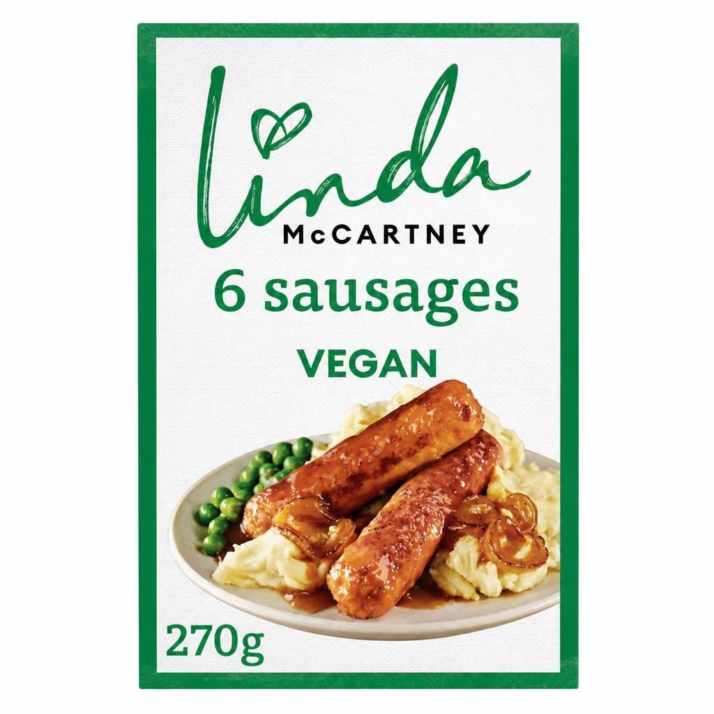 Linda McCartney 6 Vegan Sausages 270g
