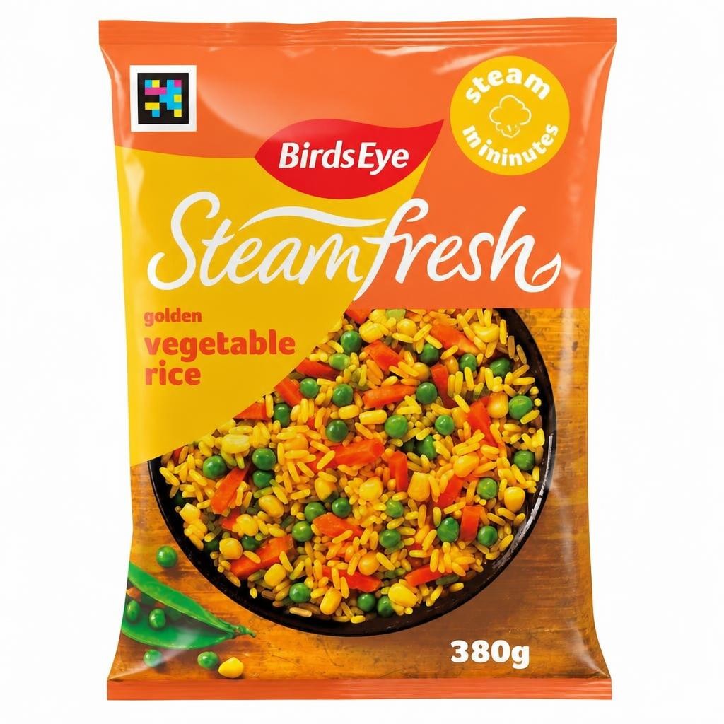 Birds Eye Steamfresh 2 Golden Rice Steam Bags 380g