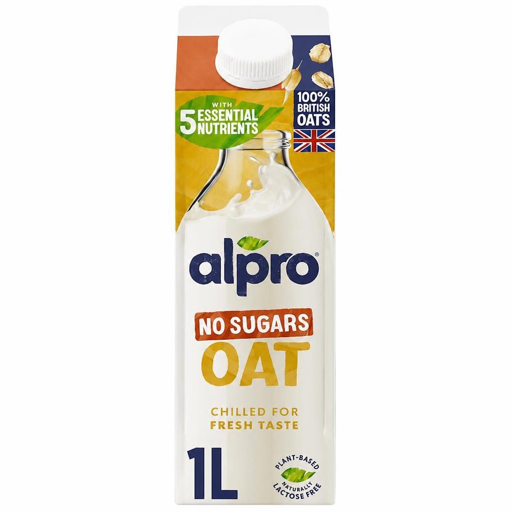 Alpro Oat No Sugar Chilled Dairy Free Drink 1L