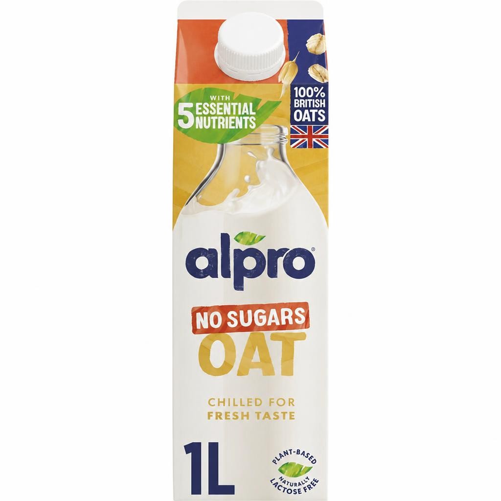 Alpro Oat No Sugar Chilled Dairy Free Drink 1L