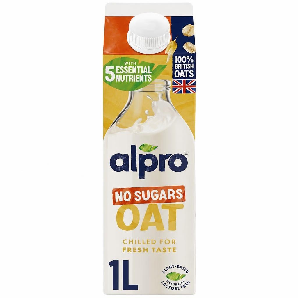 Alpro Oat No Sugar Chilled Dairy Free Drink 1L