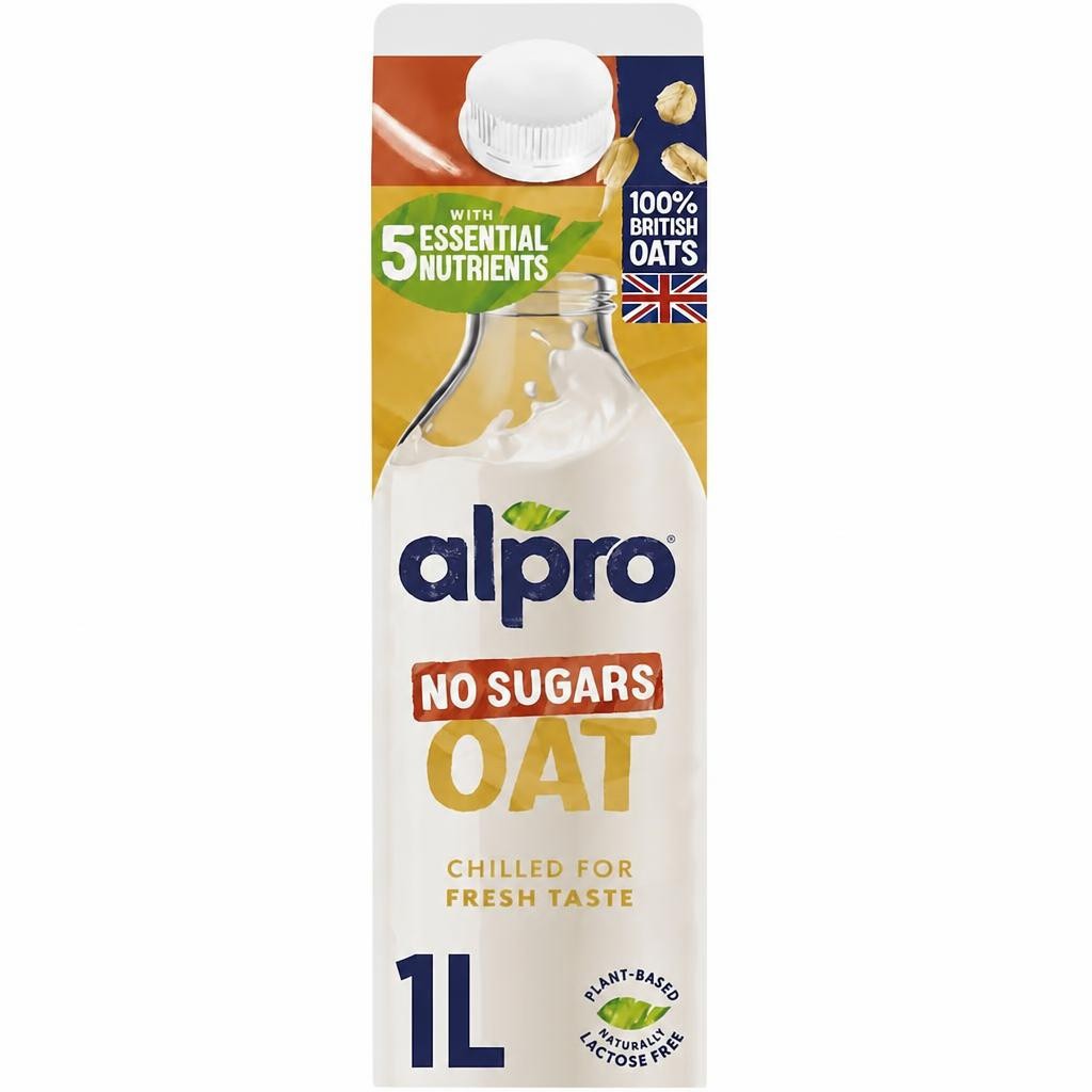 Alpro Oat No Sugar Chilled Dairy Free Drink 1L