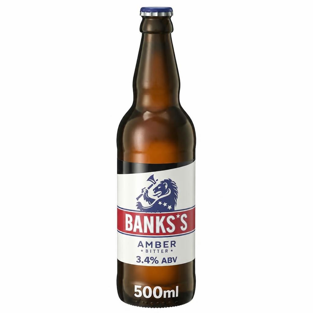 Banks's Amber Ale Beer Bottle 500ml