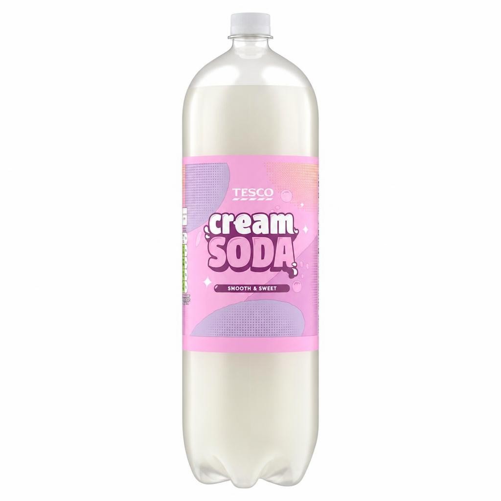 Tesco No Added Sugar Cream Soda 2L