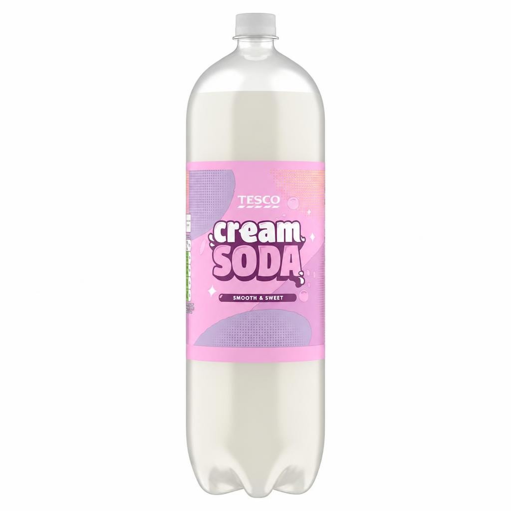 Tesco No Added Sugar Cream Soda 2L