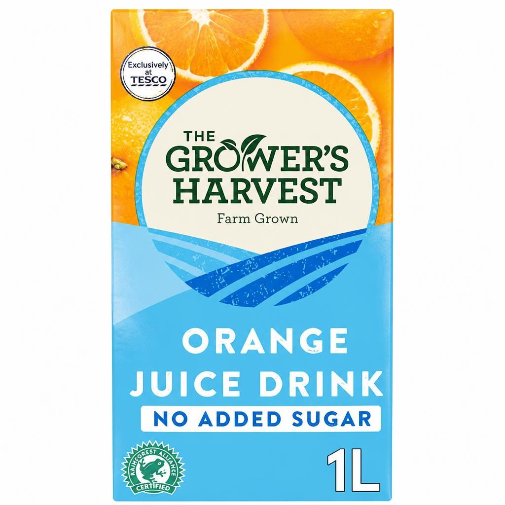 Growers Harvest Orange Juice Drink No Added Sugar 1Litre