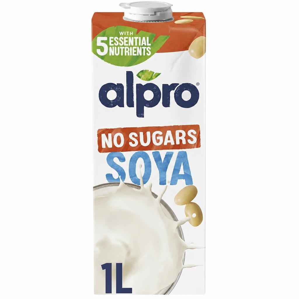Alpro Soya No Sugar Long Life Dairy Free Drink 1L