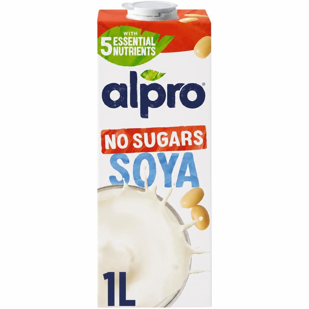 Alpro Soya No Sugar Long Life Dairy Free Drink 1L