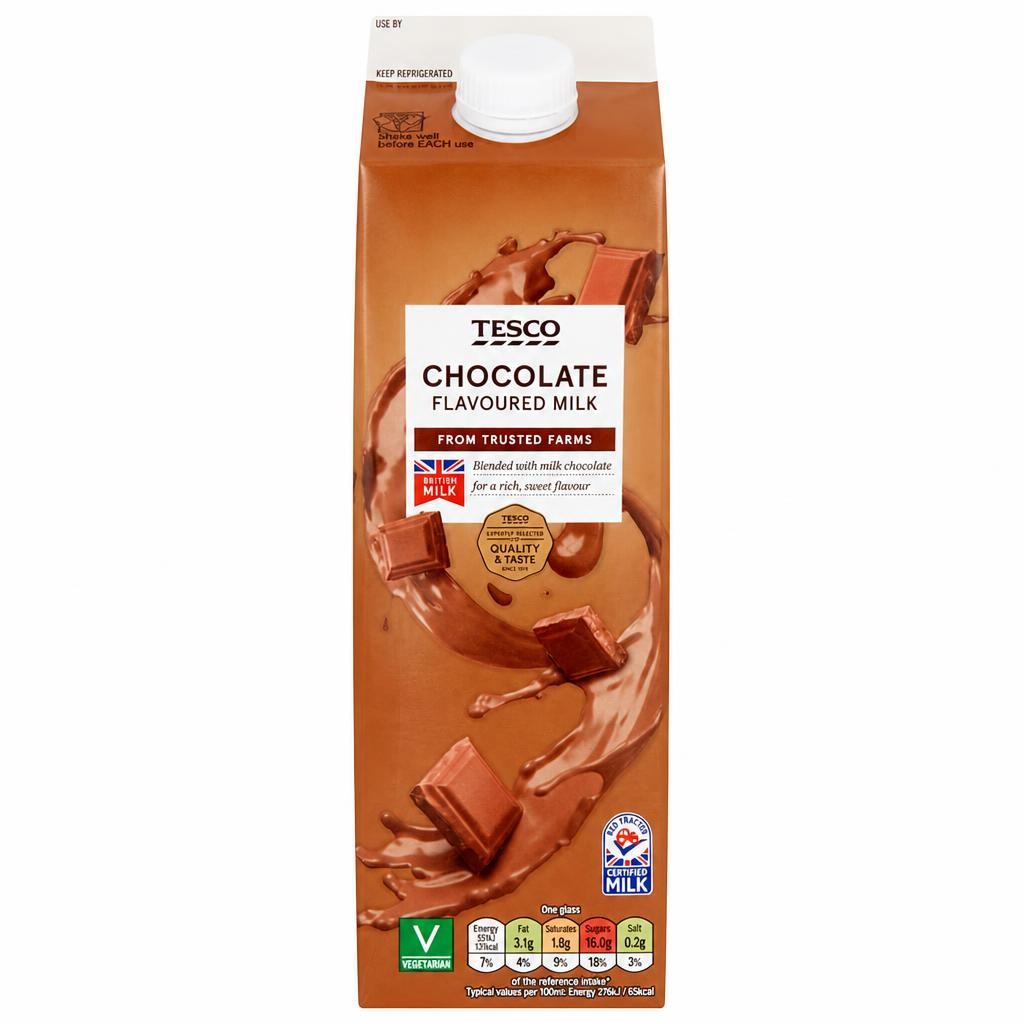 Tesco Chocolate Flavoured Milk 1L
