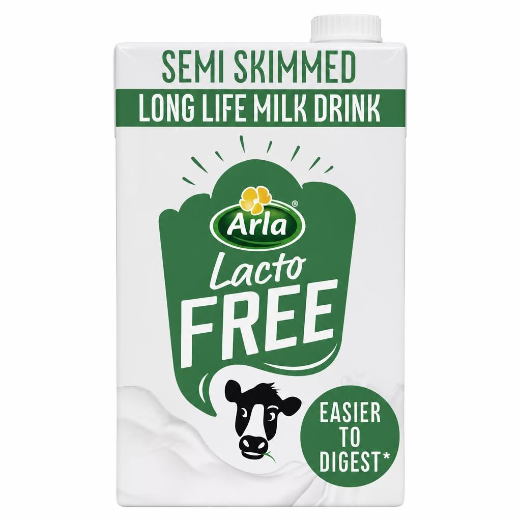 Arla Lactofree Semi Skimmed Long Life Milk Drink 1L