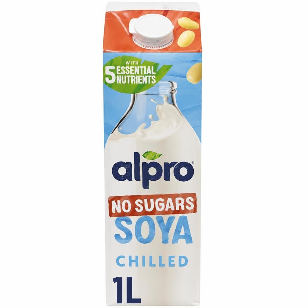 Alpro Soya No Sugar Chilled Dairy Free Drink 1L