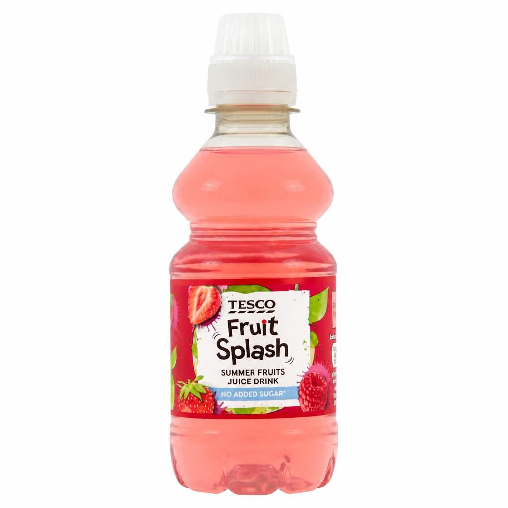 Tesco Fruit Splash No Added Sugar Juice Drink - Summer Fruits 250ml
