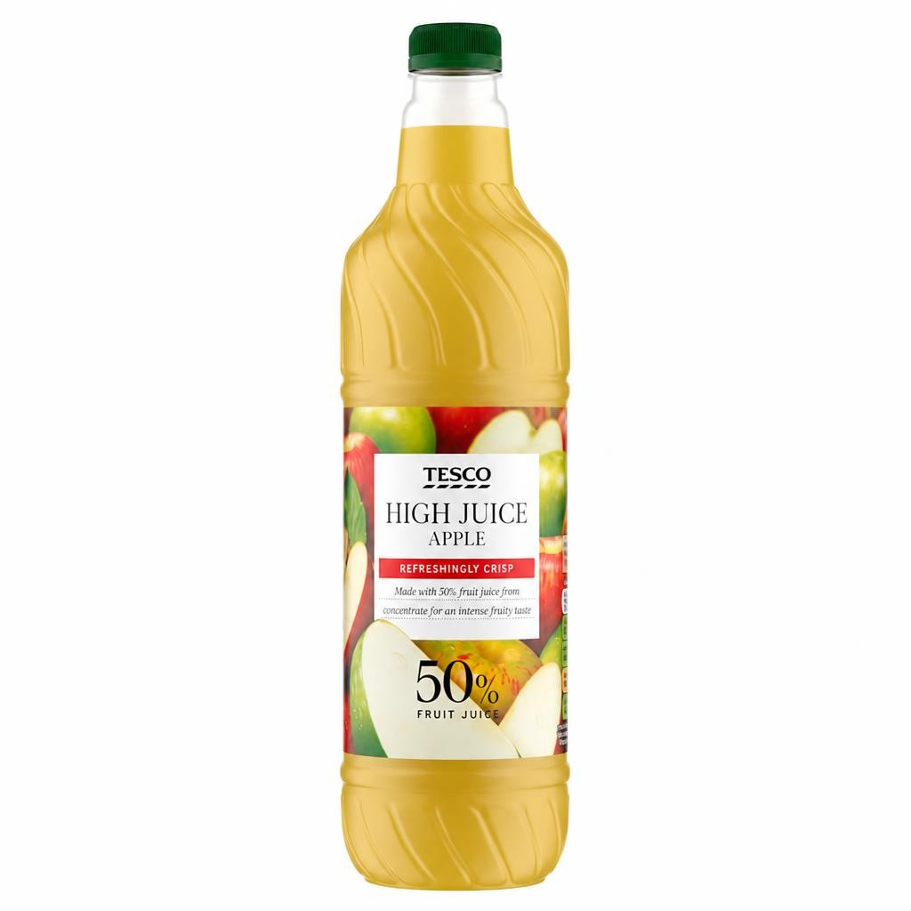 Tesco High Juice Apple Squash 1L