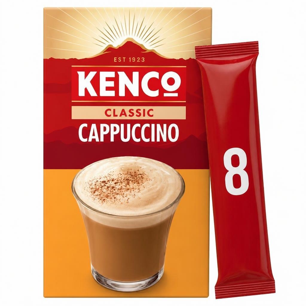 Kenco Original Cappuccino Instant Coffee 8 X 14.8G