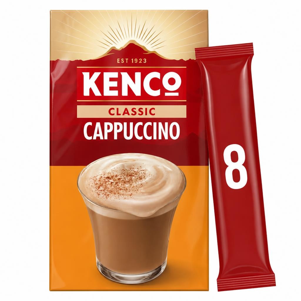 Kenco Original Cappuccino Instant Coffee 8 X 14.8G