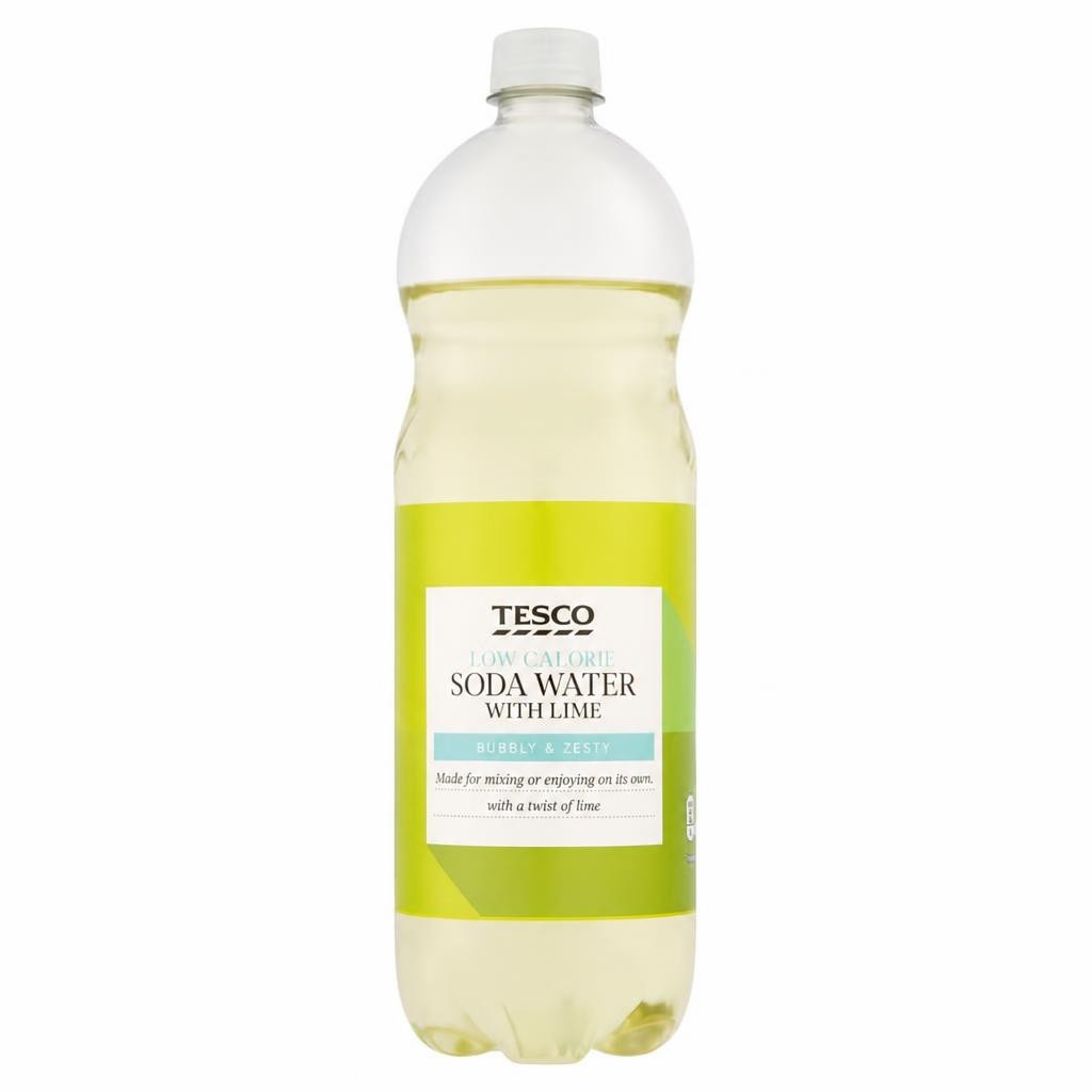 Tesco Low Calorie Soda Water With Lime 1L