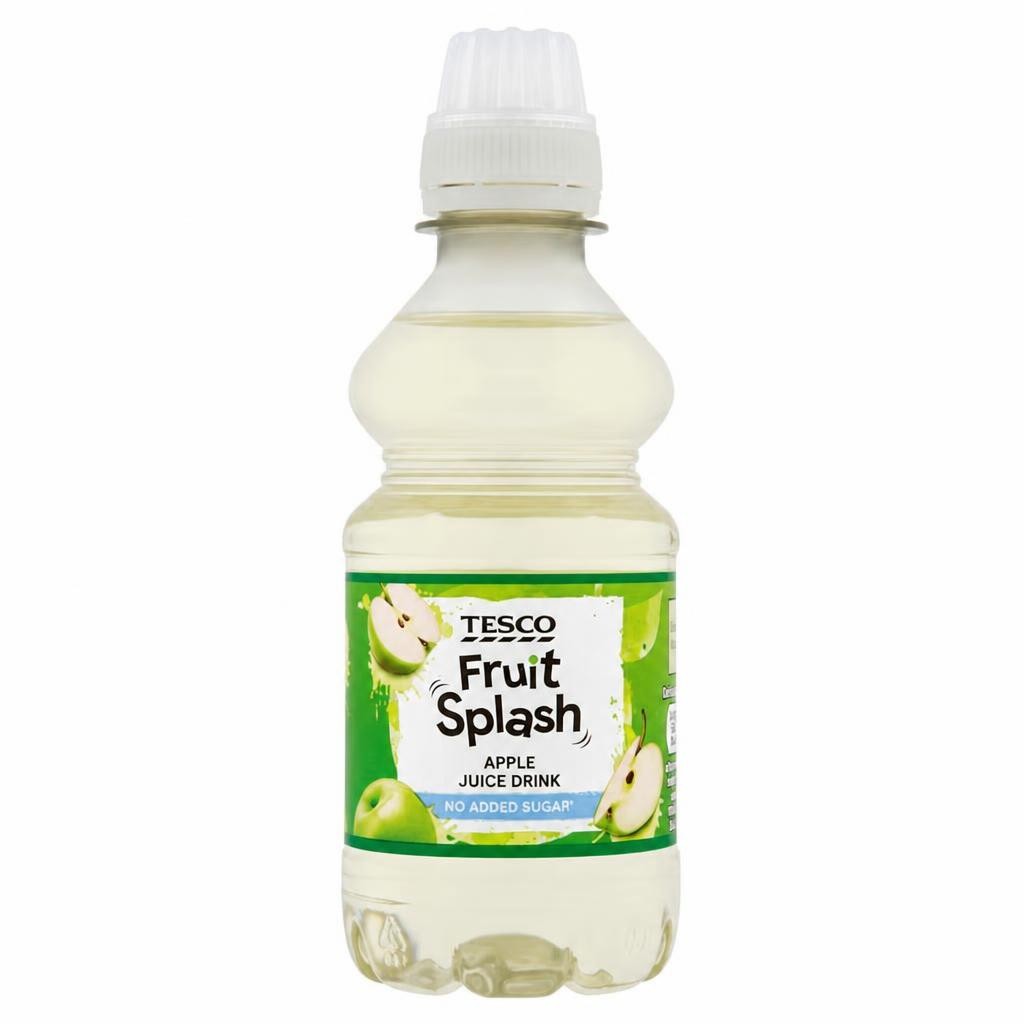 Tesco Fruit Splash No Added Sugar Apple Juice Drink 250Ml