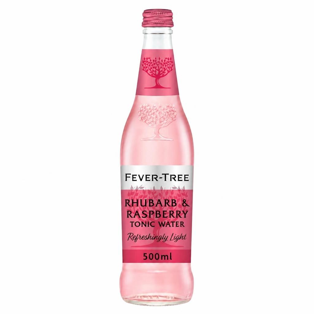 Fever-Tree Rhubarb & Raspberry Tonic Water Bottle 500ml