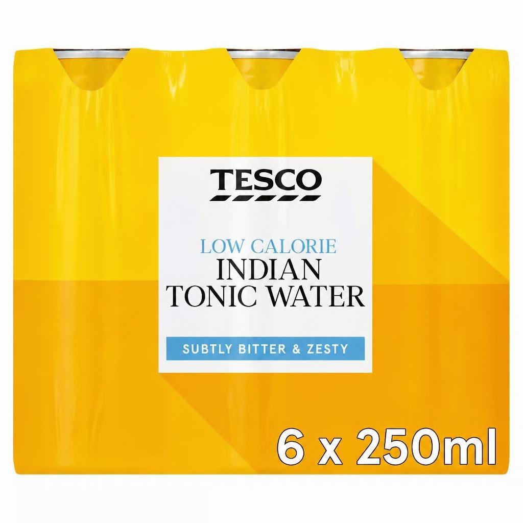 Tesco Low Calorie Indian Tonic Water 6 x 250ml
