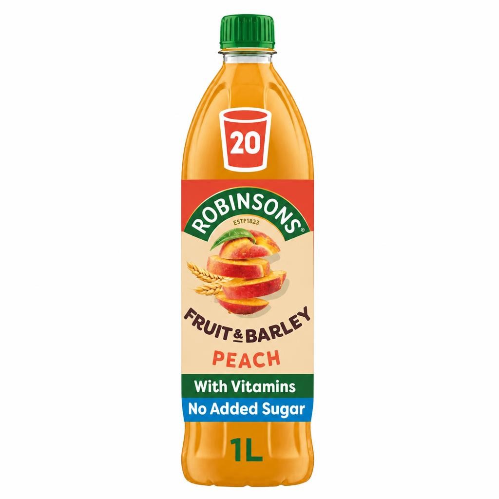 Robinsons Fruit & Barley with Vitamins Peach Squash 1L