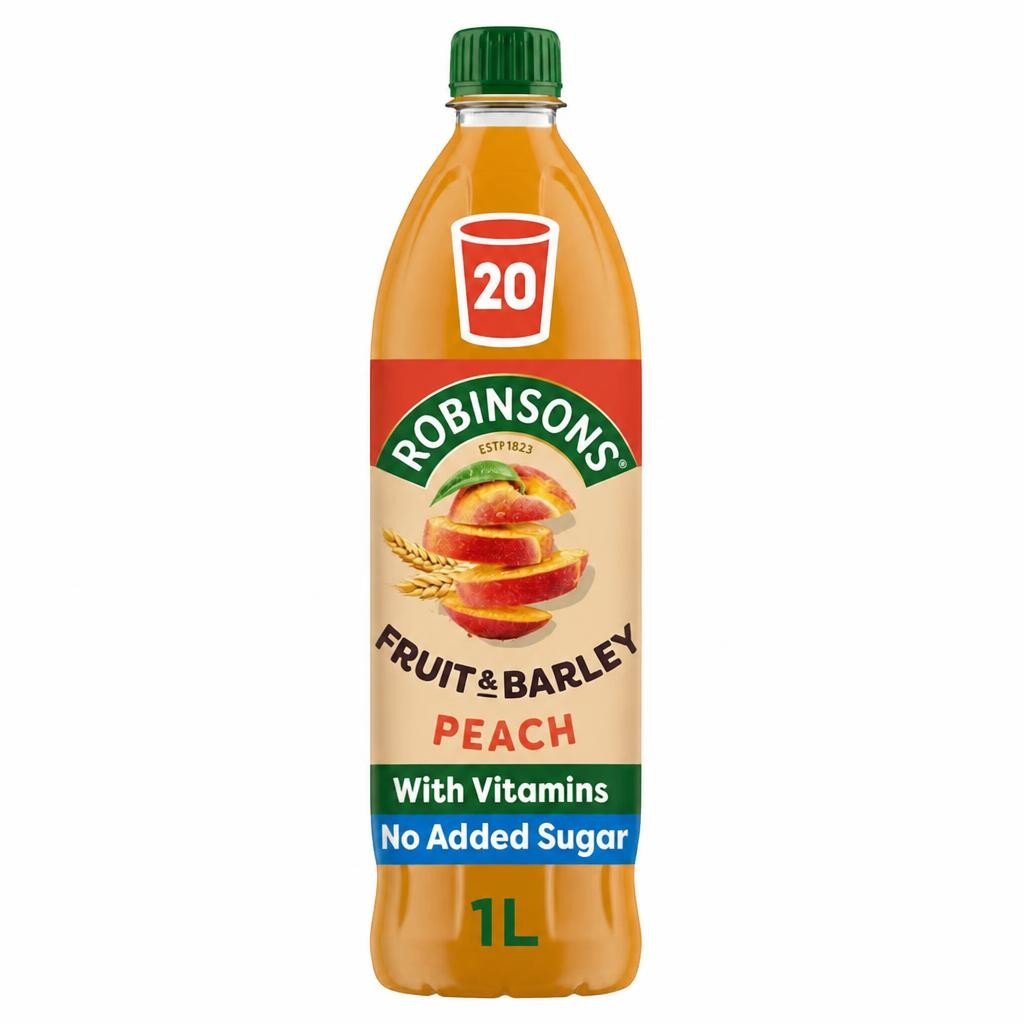 Robinsons Fruit & Barley with Vitamins Peach Squash 1L