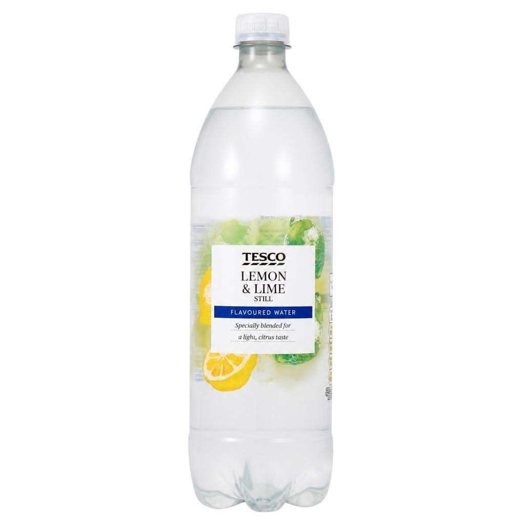 Tesco Lemon & Lime Still Flavoured Water 1Ltr