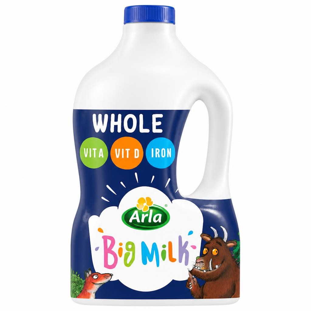 Arla Big Milk Fresh Whole Milk  2L Vitamin Enriched for kids 1+