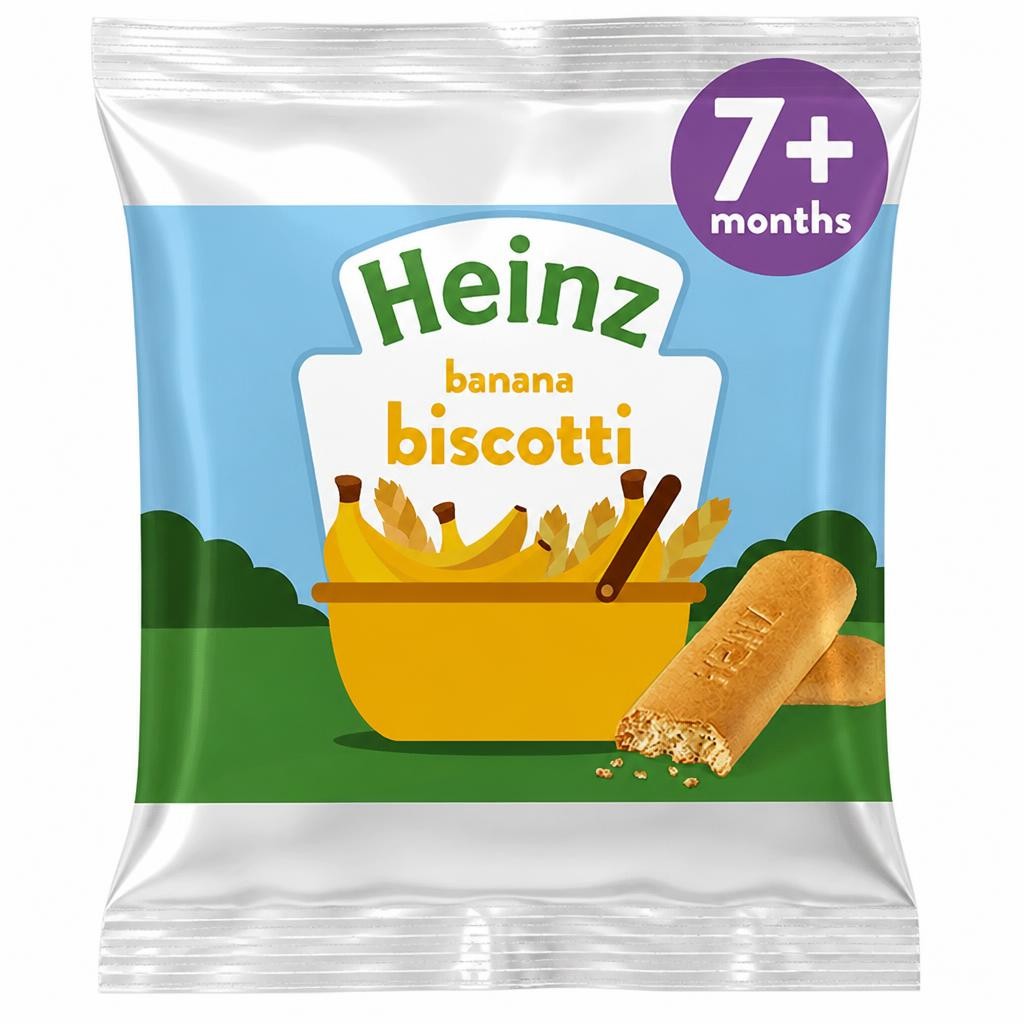 Heinz Banana Biscotti Baby Food Snacks 60g