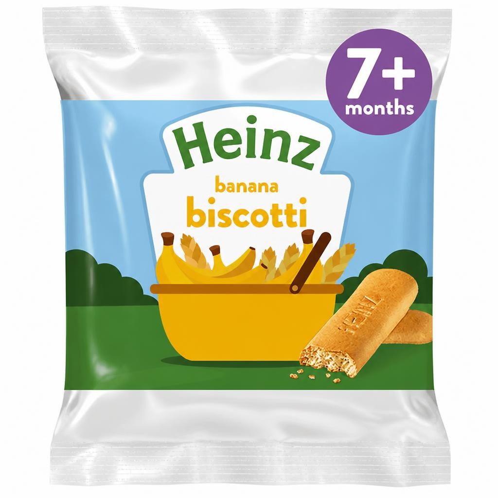Heinz Banana Biscotti Baby Food Snacks 60g