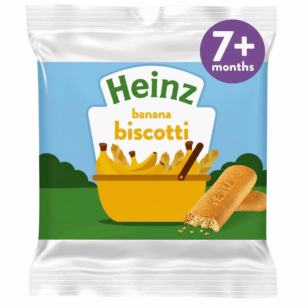 Heinz Banana Biscotti Baby Food Snacks 60g